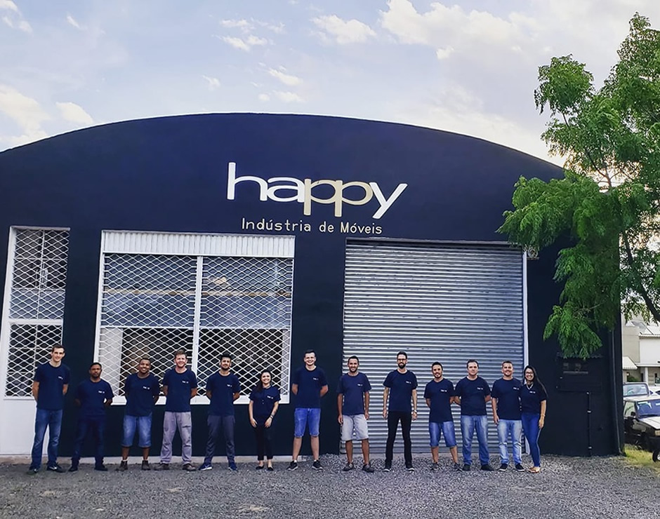 Início da Móveis Happy Dezembro de 2019 Fábrica Loureiro da Silva Camaquã